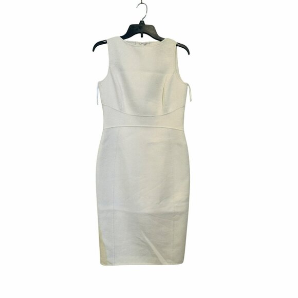 ✨Michael Kors Size 6 Wool & Angora Blend White Sleeveless Sheath Dress✨